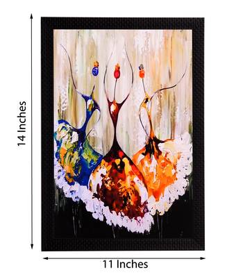 Dancing Figurine Satin Matt Texture UV Art Painting 2