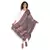 Brown & Multicolor Viscose Rayon Geometric Woven Design Shawl
