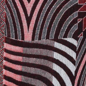 Brown & Multicolor Viscose Rayon Geometric Woven Design Shawl 4