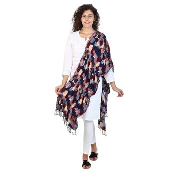 Multicolor Viscose Rayon Dots Woven Design Shawl 3