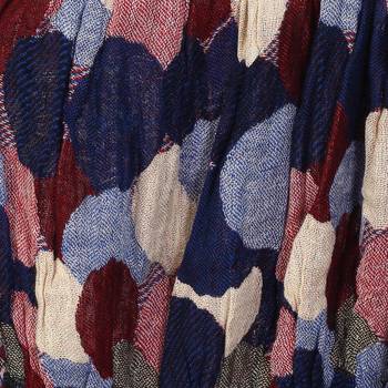 Multicolor Viscose Rayon Dots Woven Design Shawl 5