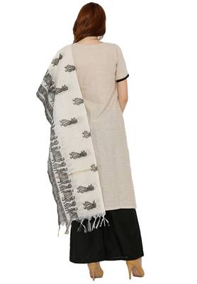Cream Printed Cotton Salwar 2