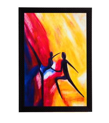 Colorful Dancing Figurine Satin Matt Texture UV Art Painting 1