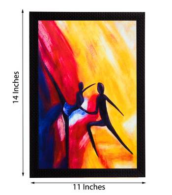 Colorful Dancing Figurine Satin Matt Texture UV Art Painting 2