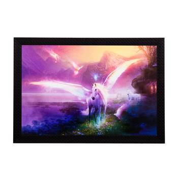 Glowing Unicorn Satin Matt Texture UV Art Painting 1