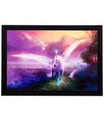 Glowing Unicorn Satin Matt Texture UV Art Painting