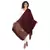 Wine & Black modal Floral Pailsey Woven Design Shawl