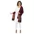 Wine & Black modal Floral Pailsey Woven Design Shawl