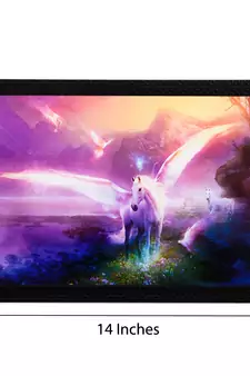 Glowing Unicorn Satin Matt Texture UV Art Painting