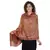 Copper & Multicolor modal Floral Paisley Woven Design Shawl