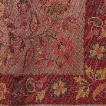 Copper & Multicolor modal Floral Paisley Woven Design Shawl 4