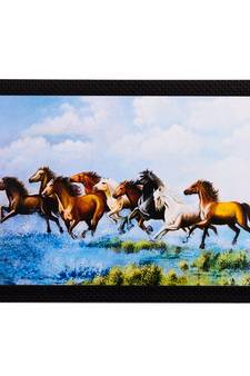 Running Horses & Water Satin Matt Texture UV Art Painting