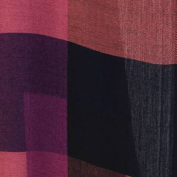 Navy & Multicolor Viscose Rayon Geometric Woven Design Shawl 4