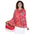 Dark Pink Viscose Rayon  Woven Design Shawl