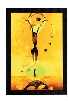 Woman Figurine Satin Matt Texture UV Art Painting