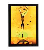 Woman Figurine Satin Matt Texture UV Art Painting