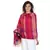Fuschia & Multicolor Viscose Rayon Woven Design Shawl