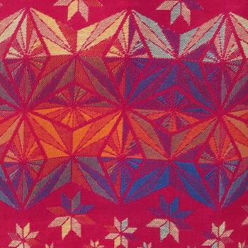 Fuschia & Multicolor Viscose Rayon Woven Design Shawl 4