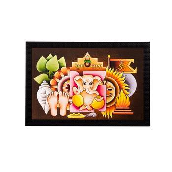 Lord Ganesha Matt Textured UV Art Painting 1
