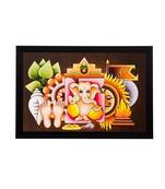 Lord Ganesha Matt Textured UV Art Painting