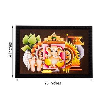 Lord Ganesha Matt Textured UV Art Painting 3