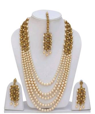 Off White Kundan Necklace Sets 1