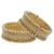 Gold Plated copper base Pearl bangles