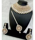 Off White Kundan Necklace Sets