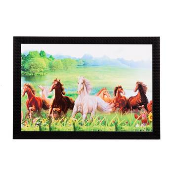 Hurses Running In Jungle Satin Matt Texture UV Art Painting 1