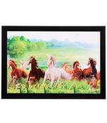 Hurses Running In Jungle Satin Matt Texture UV Art Painting