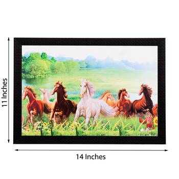 Hurses Running In Jungle Satin Matt Texture UV Art Painting 2