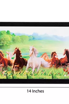 Hurses Running In Jungle Satin Matt Texture UV Art Painting