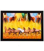 Running Horses Abstract Satin Matt Texture UV Art Painting