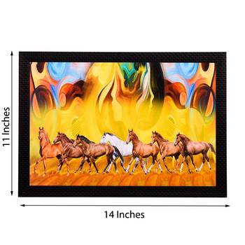 Running Horses Abstract Satin Matt Texture UV Art Painting 2