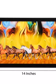 Running Horses Abstract Satin Matt Texture UV Art Painting