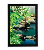 Scenic Leaves View Satin Matt Texture UV Art Painting