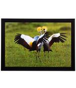 Dancing Birds Satin Matt Texture UV Art Painting