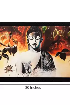 Meditating Buddha Matt Textured UV Art Painting