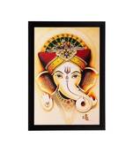 Spiritual Lord Ganesha Matt Textured UV Art Painting