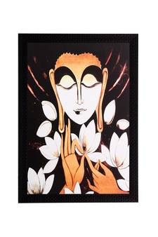 Lord Buddha Matt Textured UV Art Painting