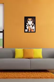 Lord Buddha Matt Textured UV Art Painting