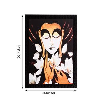 Lord Buddha Matt Textured UV Art Painting 3