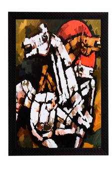 Horses Abstract Satin Matt Texture UV Art Painting