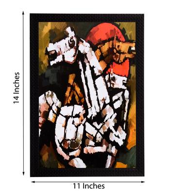 Horses Abstract Satin Matt Texture UV Art Painting 2