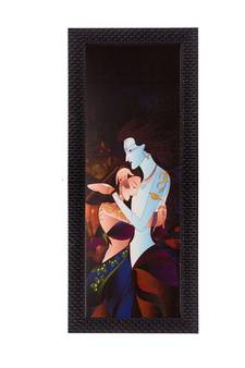 Radha Krishna Matt Texture UV Art Painting