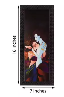 Radha Krishna Matt Texture UV Art Painting