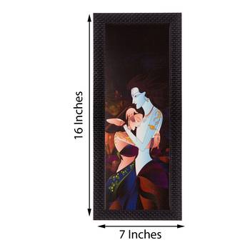 Radha Krishna Matt Texture UV Art Painting 4