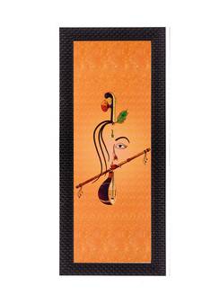 Krishna playing Flute Matt Texture UV Art Painting