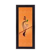 Krishna playing Flute Matt Texture UV Art Painting