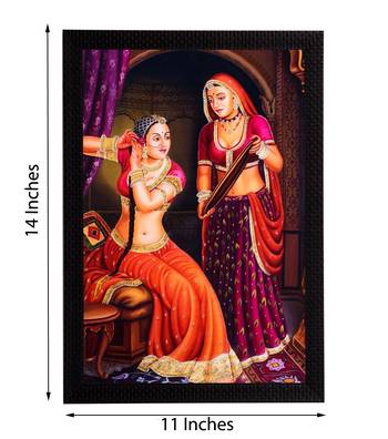 Lady doing Makeup Satin Matt Texture UV Art Painting 2